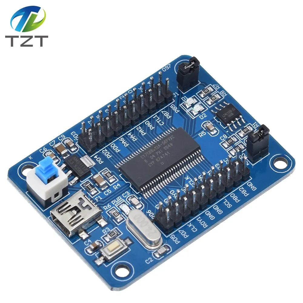 Материнская плата TZT EZ USB FX2LP CY7C68013A с макетная логический анализатор
