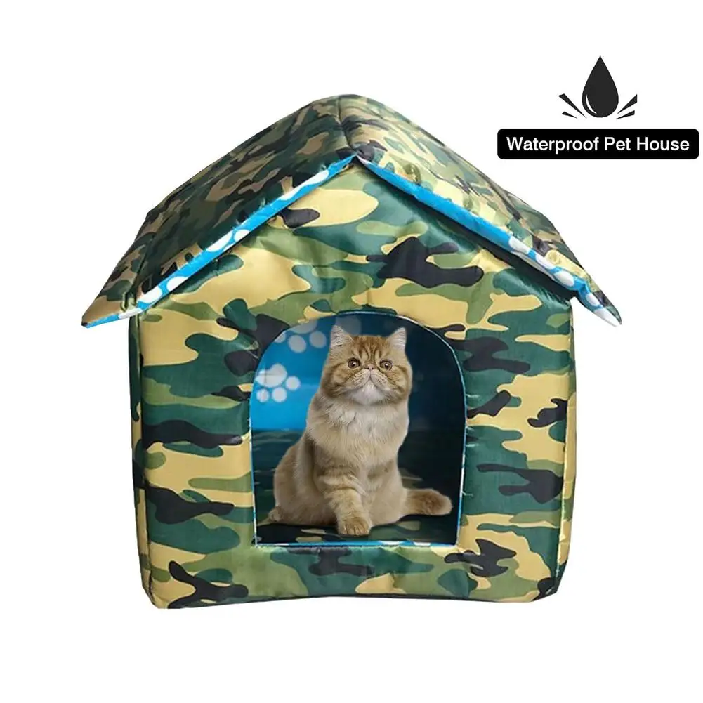 

Waterproof Outdoor Pet House Thickened Cat Nest Tent Cabin Pet Bed Tent Cat Kennel Portable Travel Nest Pet Carrier Wholesale