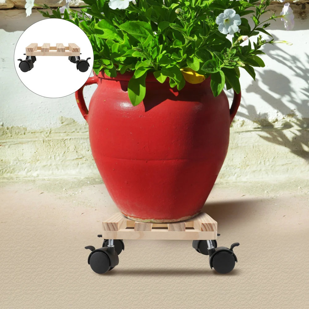 

1PC Multi-purpose Flower Shelf Wood Bonsai Storage Holder Small Flower Pot Stand