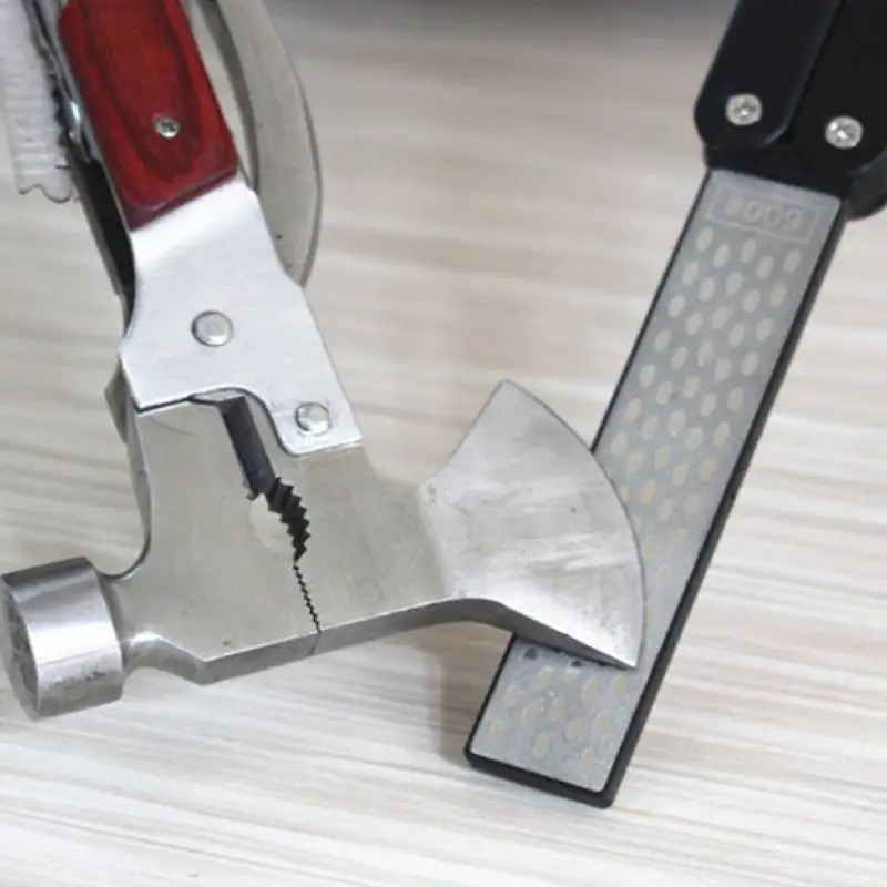 Точилка для ножей Двусторонняя точилка безопасный набор выживания Алмазный