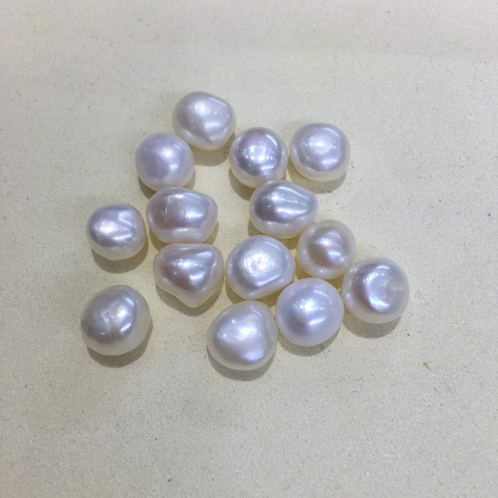 

2 Pcs Natural Freshwater Pearl Bead irregular Shape Charms for Women Jewelry Making Bracelet Necklace Earrings Size 7-12mm
