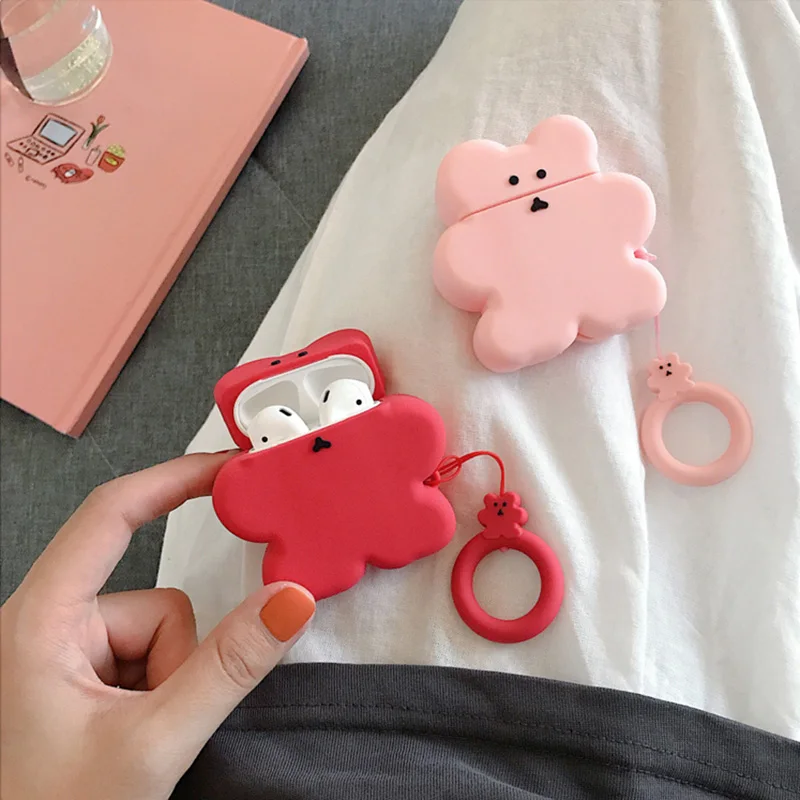Q UNCLE модные чехлы карамельных цветов для Apple airpods силиконовые забавные маленькое печенье футляр для наушников для Apple airpod2 Крышка для наушников