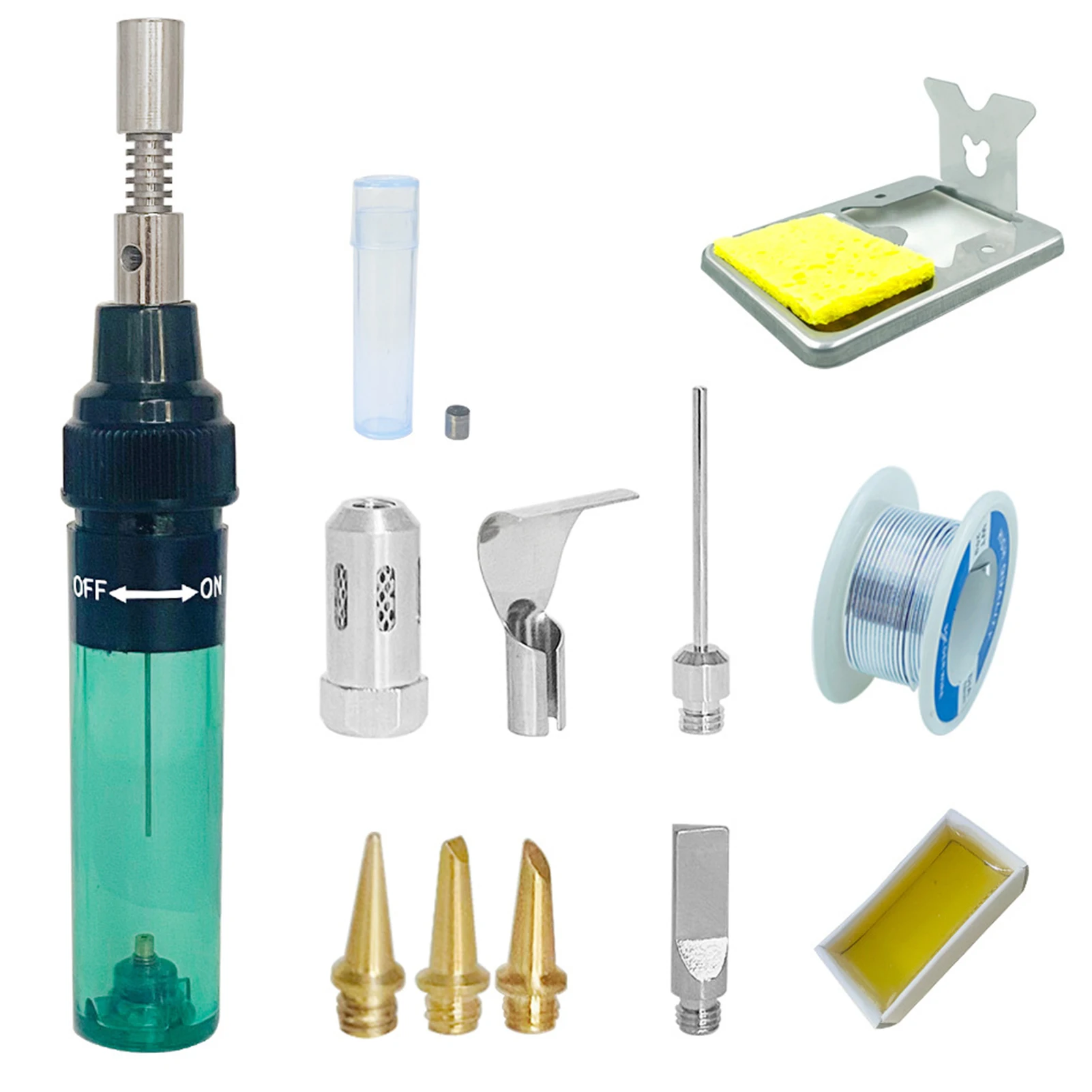 

Gas Soldering Iron Kit Burner Portable Easy Refill Tip Tool Repair Cordless Butane Welding Pen Outdoor Blow Torch Professional