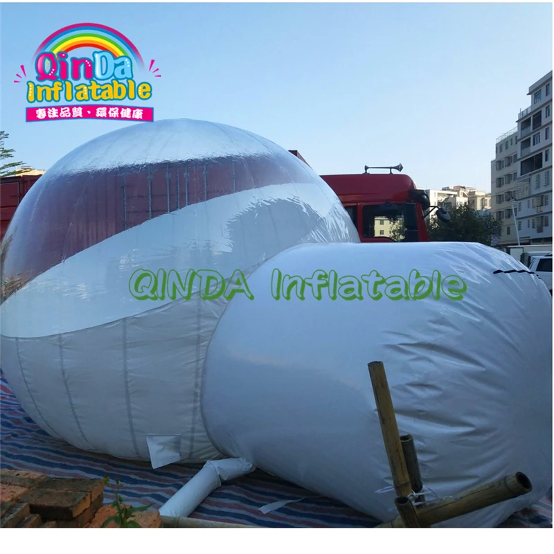 Verkauf PVC Luft Outdoor Dome Lodge Haus Jurte Camping Baum Luxus Hotel Aufblasbare Klar Kristall Transparent Blase Zelt