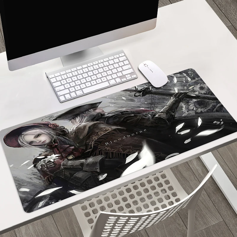 

Cool New Bloodborne gamer play mats E-sports Mousepad Large Gaming Mouse Pad Keyboards Table Mat Office Accessories Desk Rug