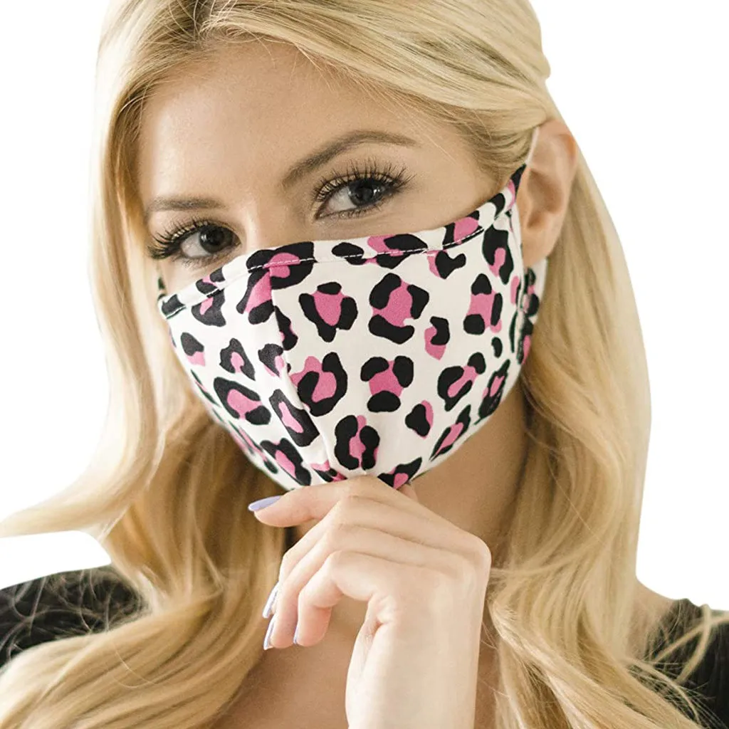 Модная маска с леопардовым принтом для лица маски дышащие многоразовые Mondmasker