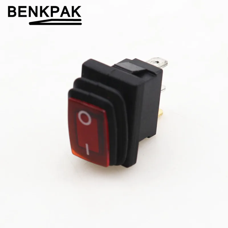 Водонепроницаемый миниатюрный тумблер KCD1 12 В 3 контакта 10 А 125 6 переменного тока |