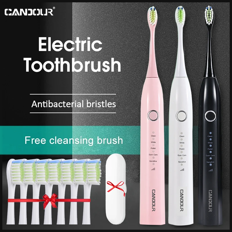 CANDOUR CD5166 Ультразвуковая электрическая зубная щетка для Зубная щётка USB