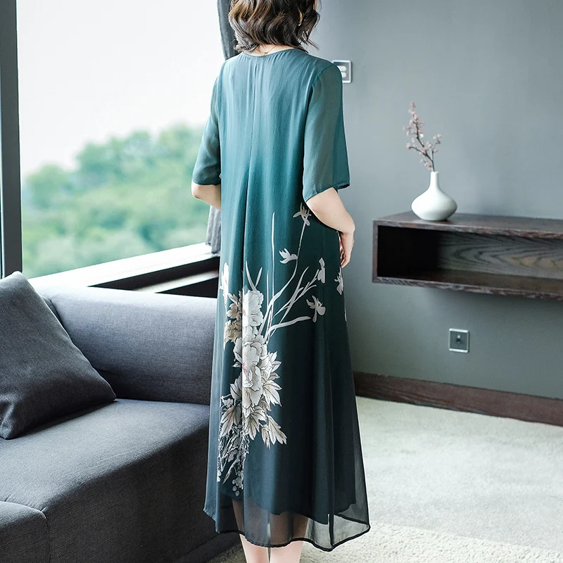 Платье для женщин длинное лето 2020 новое платье с коротким рукавом женское из