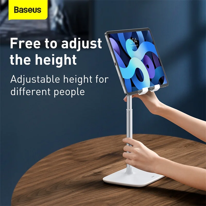 baseus adjustable mobile phone holder stand for desktop tablet stand for cell phone table holder mobile phone stand mount free global shipping