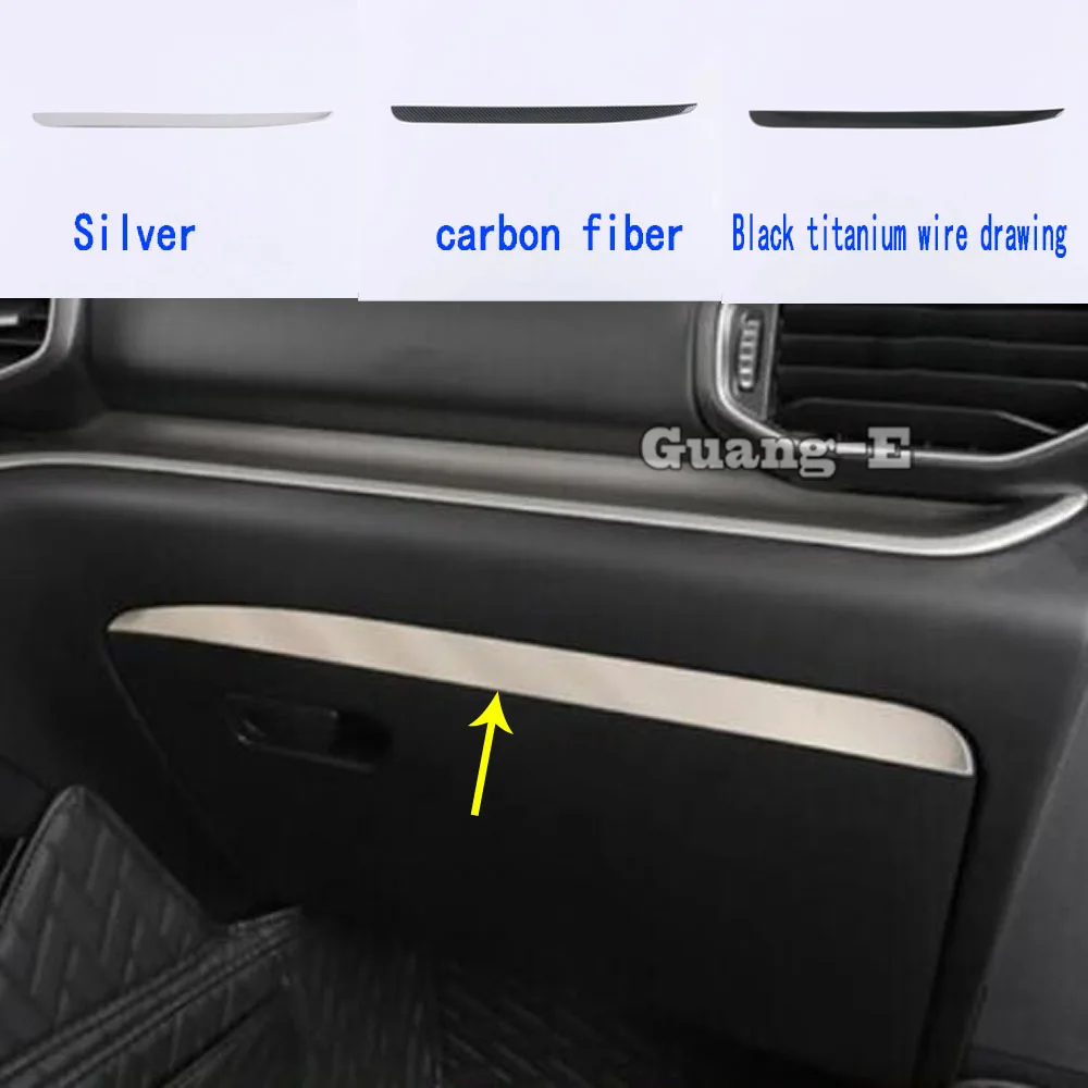 

Car Body Stainless Steel Inner Inside Co-Pilot Glove Handle Bowl Box Front Stick Trim 1pcs For Ford Explorer U625 2019 2020 2021