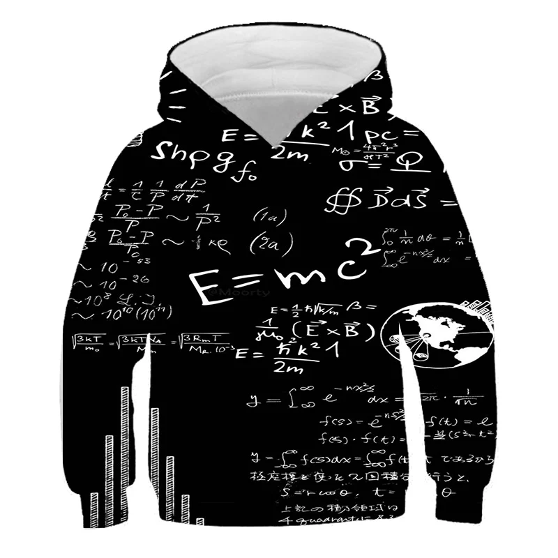 

Mathematical Physics children's Hoodie Novel Design Novel Pattern Hoodie Hip hop Boys and girls Geometry hot selling sweatshirts