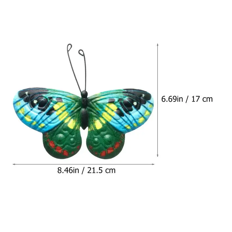 

1pc Wall-mounted Iron Butterflies Hanging Pendant Garden Wall Art Decoration