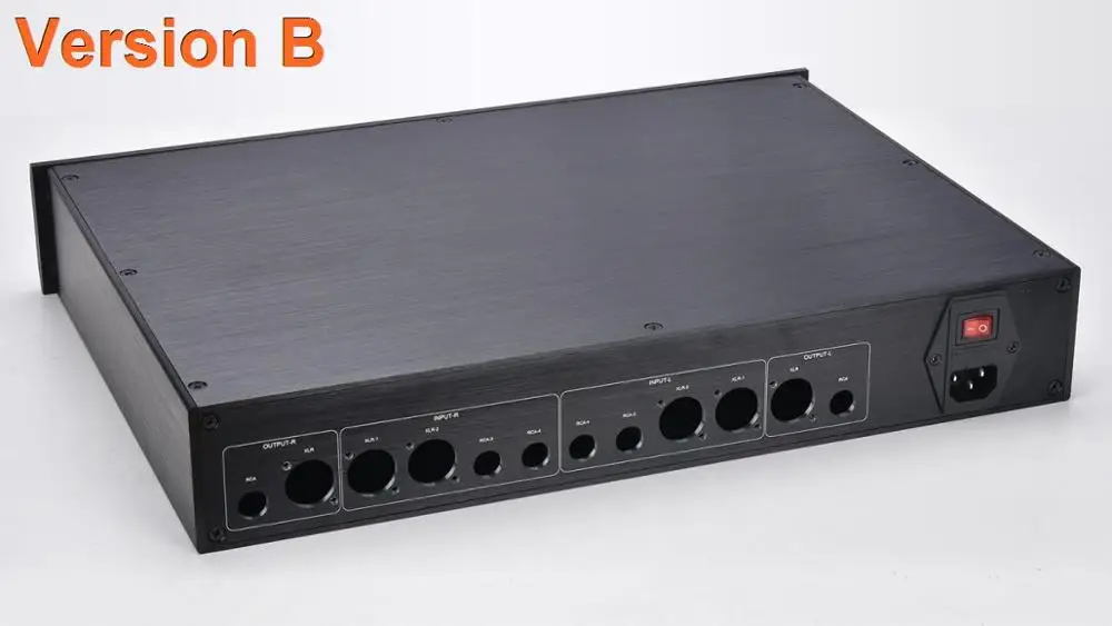 Version B BZ4307 алюминиевый черный предусилитель корпус/корпус ЦАП/усилитель шасси аудио усилитель коробка - Цвет: Version B