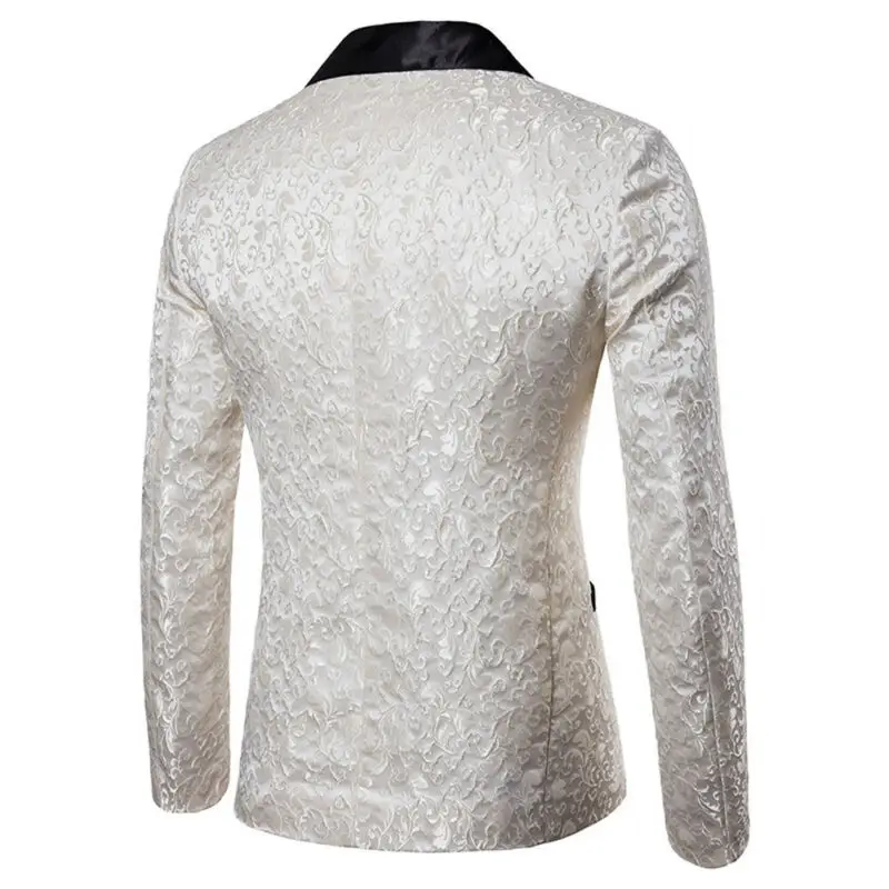 

Spring/Autumn 2020 Men Jacket Business Blazer Tops Button Tuxedo Formal Coat Slim Fit Suit Jackrt NEW