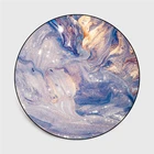 Абстрактный Рисунок маслом, круглый ковер, мягкие ковры для гостиной, противоскользящий ковер, напольный коврик для стула, декор для спальни