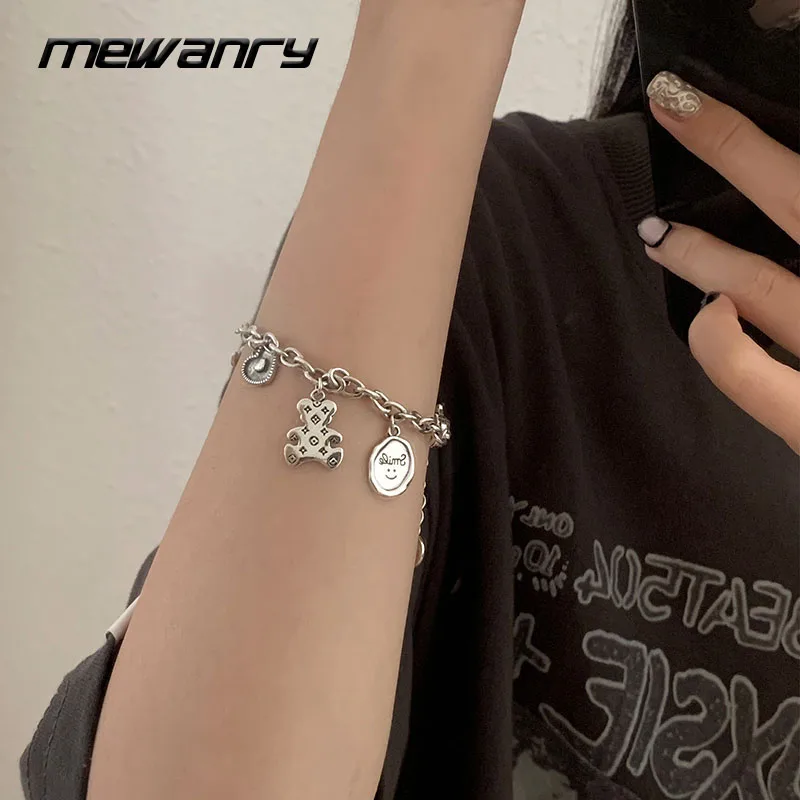 Женские браслеты MEWANRY с надписью LOVE Heart 925 | Украшения и аксессуары