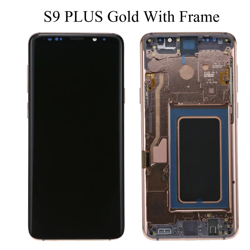 S9 PLUS Gold Frame 6," ЖК-дисплей для SAMSUNG Galaxy S9 PLUS сенсорный ЖК-экран дигитайзер с рамкой S9+ G965 G965F дисплей - Цвет: S9 PLUS Gold Frame