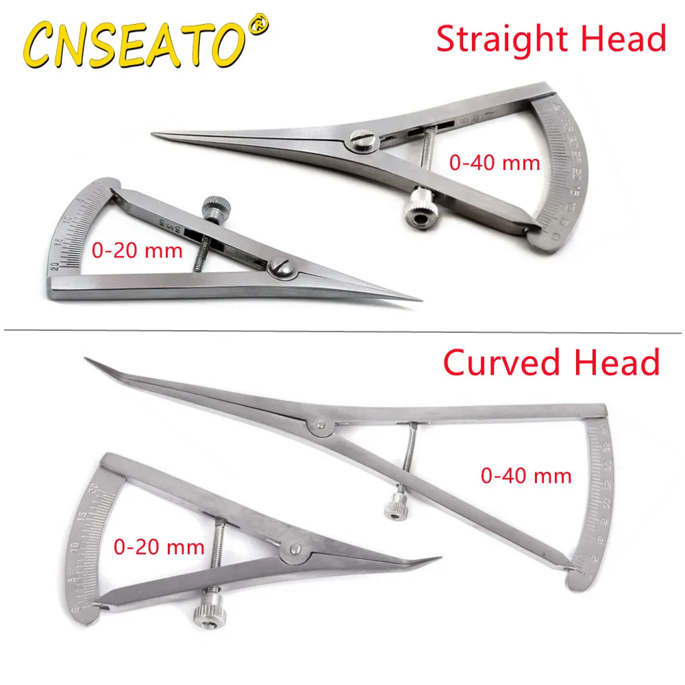 

Медицинский Калибр CNSEATO, ортопедический измерительный инструмент для имплантации, изогнутая и прямая головка, хирургический