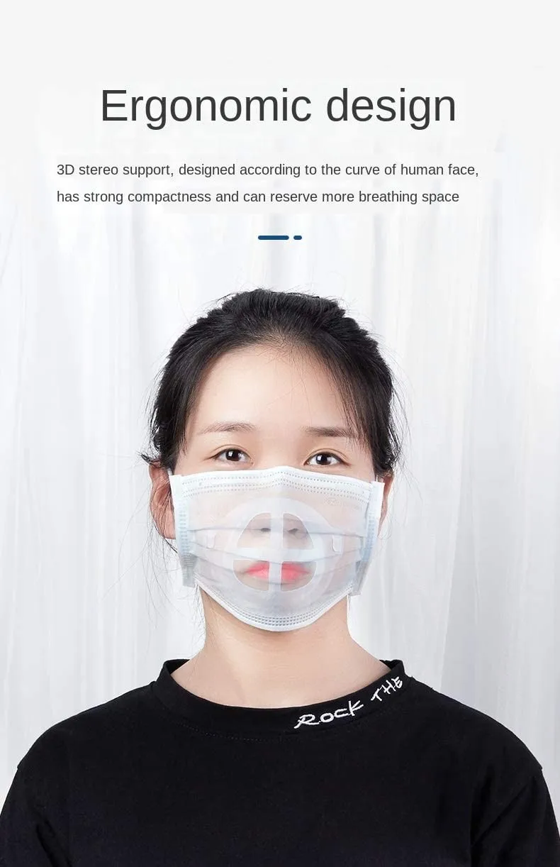 

Silicone Mouth Mask Support Breathing Assist Help Mask Inner Cushion Bracket 3D Mask Holder Comfortable Valve Support