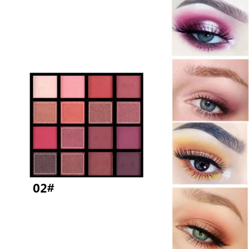 16 цветовая палитра мерцающие тени для век прочного Водонепроницаемый устойчивый