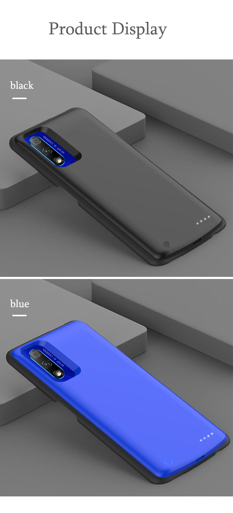 6500 мАч Внешний аккумулятор чехол для huawei Honor V30 Pro V30 ударопрочный аккумулятор зарядное устройство для Honor 9X Pro 9X зарядка Мягкий край