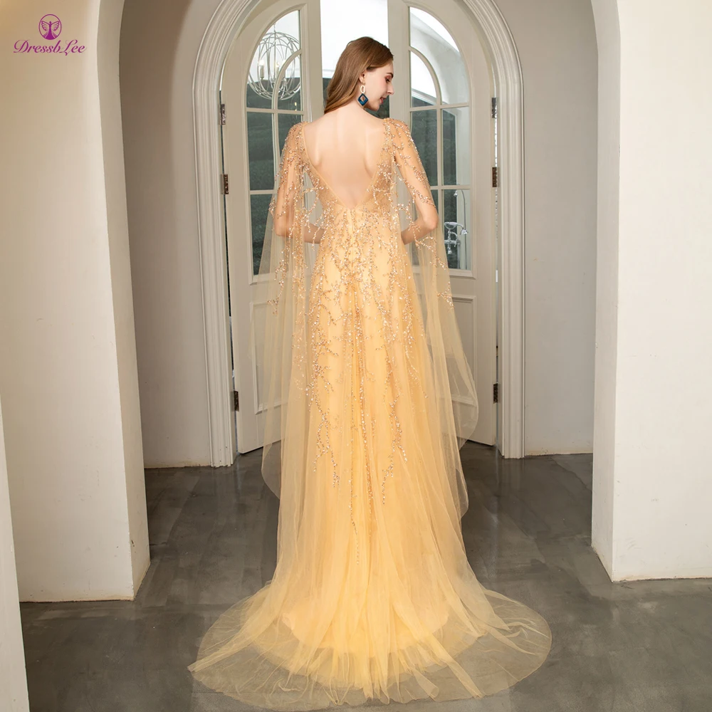 DressbLee блестящее длинное платье для выпускного вечера с курткой украшенное