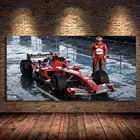 Феррари F2004 автомобиля F1 гоночных спортивных автомобилей стены искусства плакатов и печатает масляной живописи для дома Декор в гостиную без рамы
