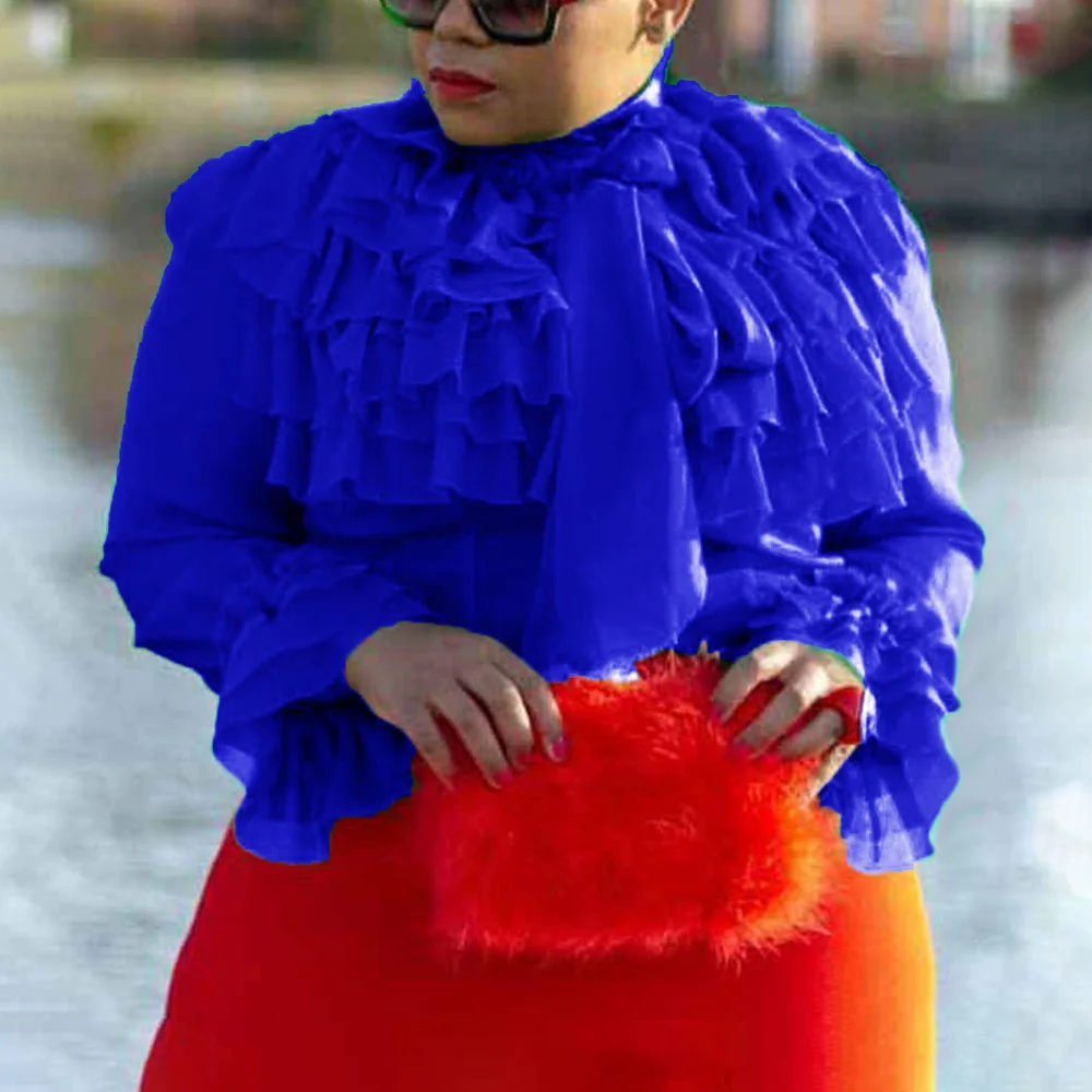 Женские повседневные зеленые блузки больших размеров для вечеринок тонкие