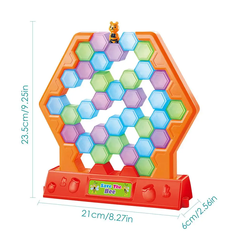 

Mini Kids Save Bee Ice Block Breaker Trap Toys Funny Parent Children Kids Table Game Kids Adult Toy Stress Reliever Decor