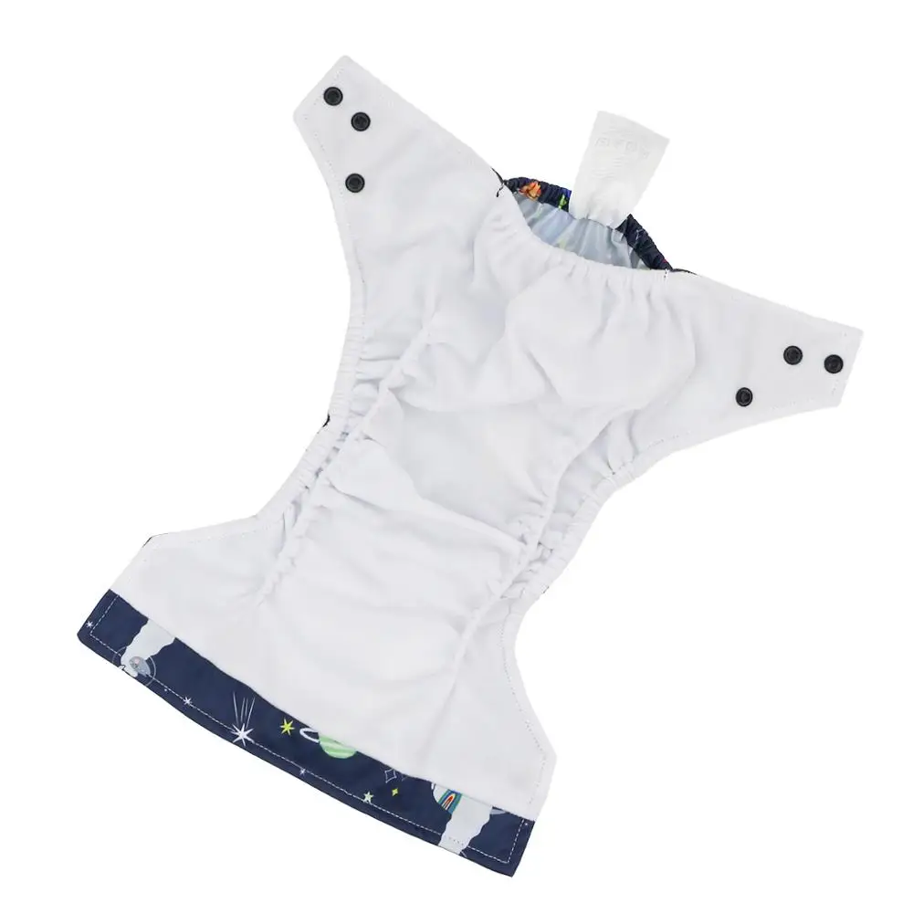 Pa&ntilde;ales de bolsillo lavables y reutilizables para beb&eacute;, cubierta ajustable con estampado, 2 unids/paquete, gran oferta-3