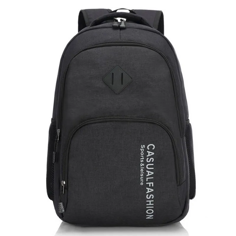 

Middle Student High School Bags for Teenage Boys Backpack Men Oxford Black Large Capacity Bookbags Usb Charging