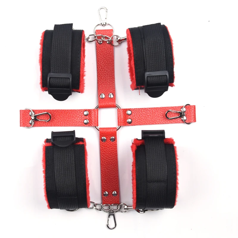 13 шт./компл. стимулирующие связывание нейлоновые плюшевые БДСМ наручники плетка