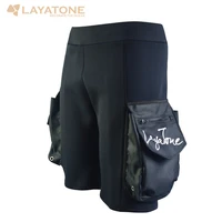 2021 layatone 3mm neoprene wetsuit shorts mens scuba diving shorts fishing surfing snorkeling shorts with pocket diving shorts