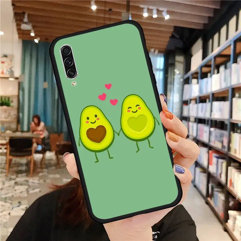 

Avocado cute cartoon Phone Case For Samsung A20 A30 30s A40 A7 2018 J2 J7 prime J4 Plus S5 Note 9 10 Plus