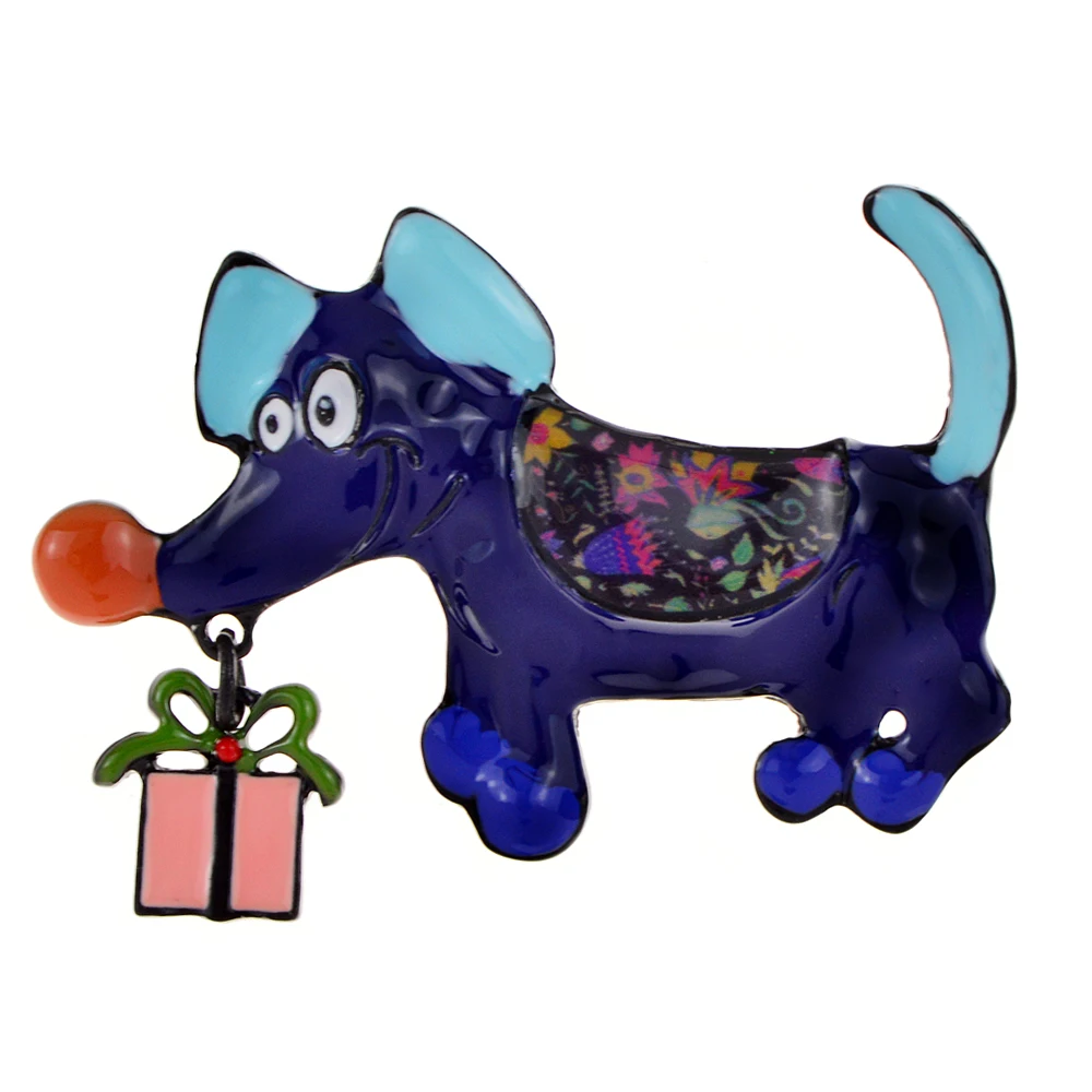 CINDY XIANG эмаль броши в форме собаки для женщин большой рот щенок булавки милые