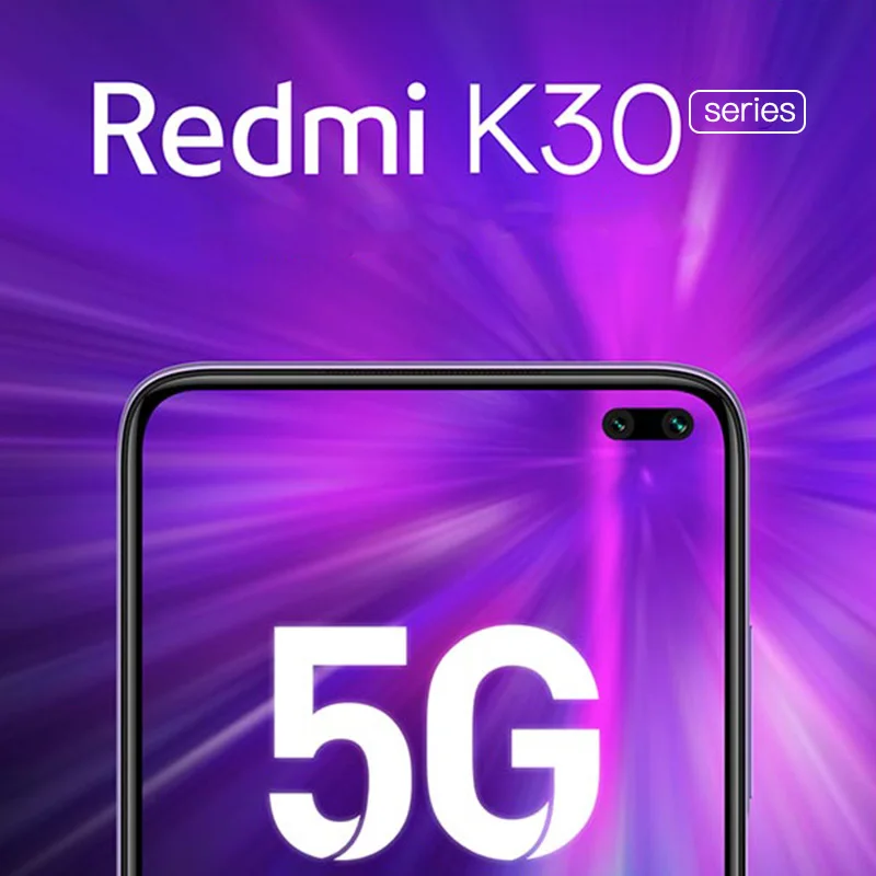 Новейший Смартфон Xiaomi Redmi K30 5G 8GB 128GB Snapdragon 765G четыре ядра 64 мп камера заднего вида 6