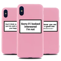 funny letters cell phone case for iphone 6s 7 8 11 12 plus pro mini x xs max xr se cases soft silicone fitted accessories cover