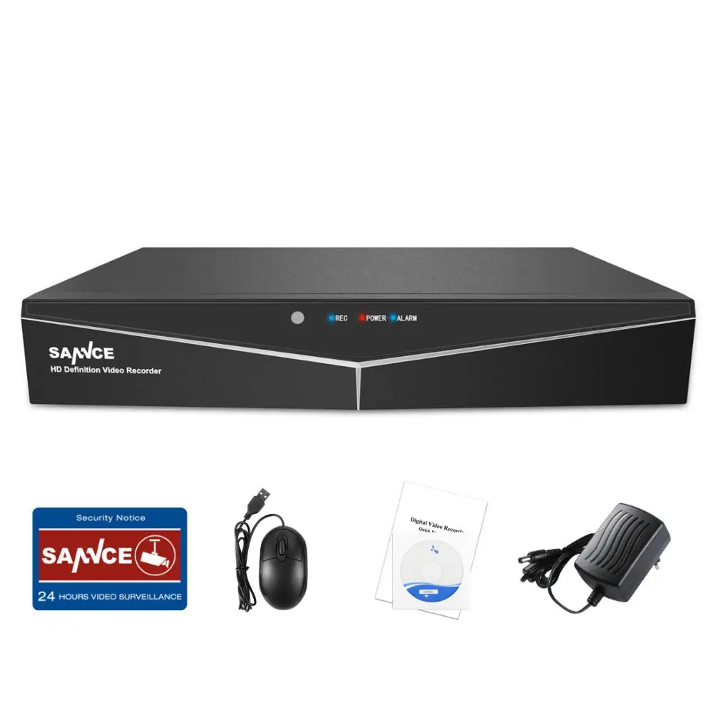 SANNCE 8CH 5 IN1 1080N CCTV видеорегистратор Цифровой Регистраторы видеонаблюдения дома Системы полный H.264 HDMI P2P удаленного доступа Onvif