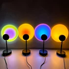 JOYLOVE напольный закат проекционная лампа закат для гостиной солнце никогда не устанавливаемая атмосферная лампа Ins креативный фон фотография закат лампа