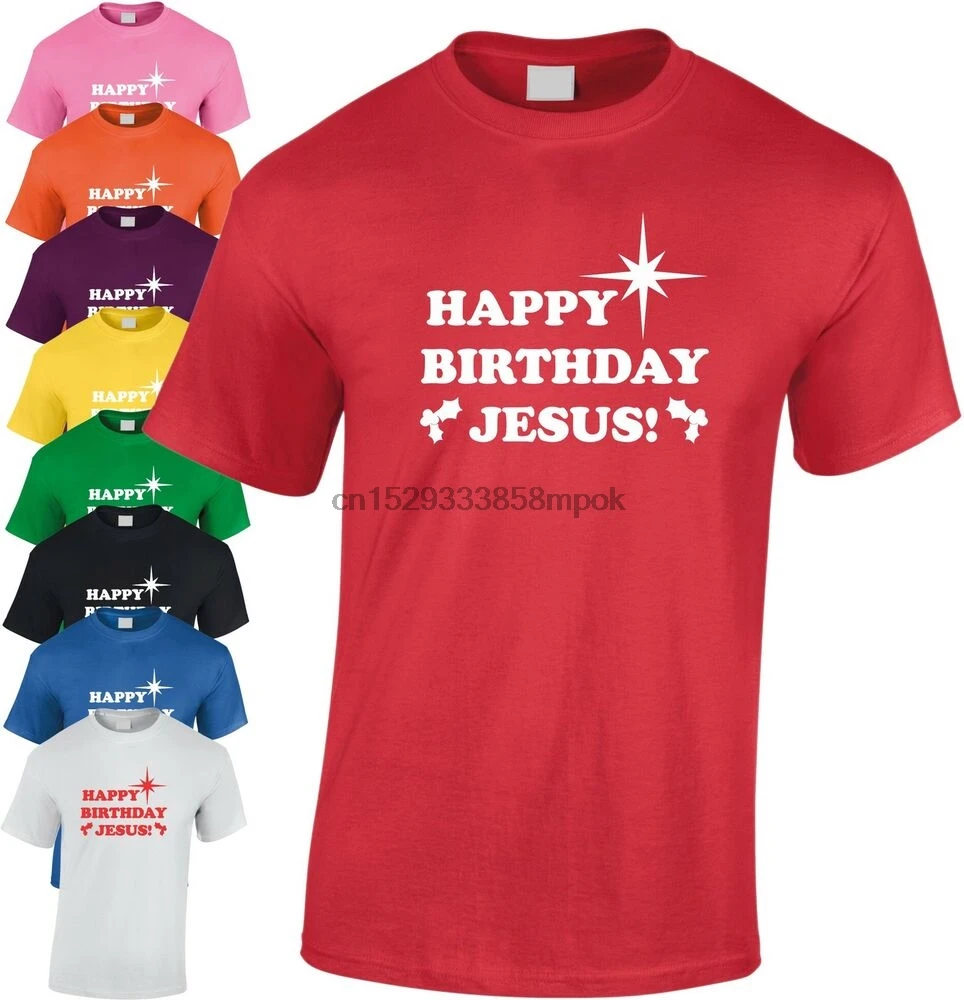 Happy Birthday Jesus Childrens T Shirt Kids Humour Religious Funny Cool Gift | Мужская одежда
