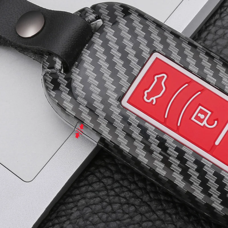 Автомобильный ключ чехол углеродное волокно зерна дистанционный пульт для Mazda 2 3