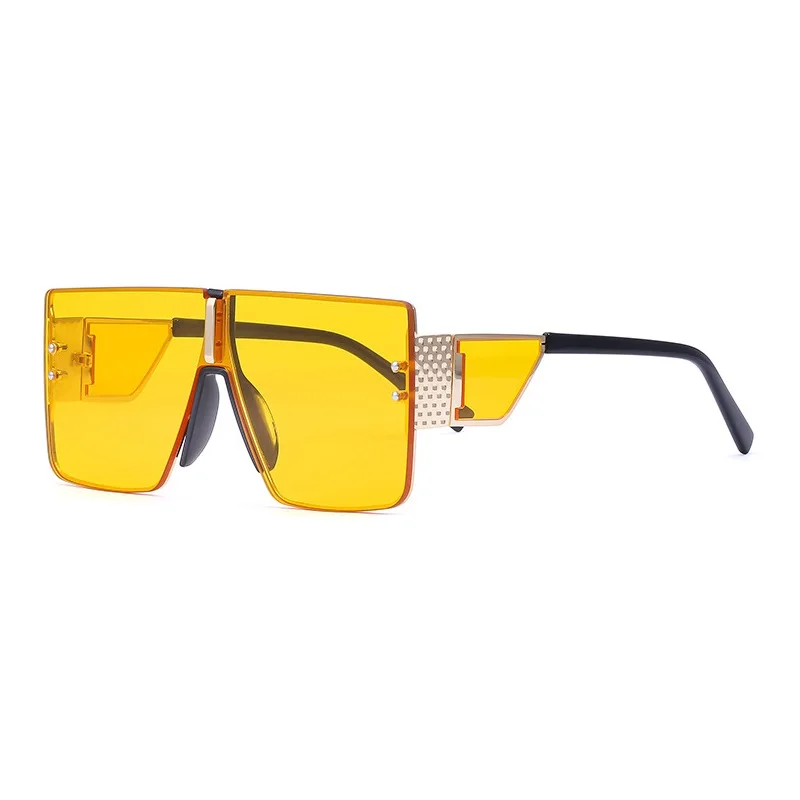 

MERCELYN Luxurious Designer Mens Sunglasses Oversize Modern Fashion Men Glasses Square Classic Frame UV400