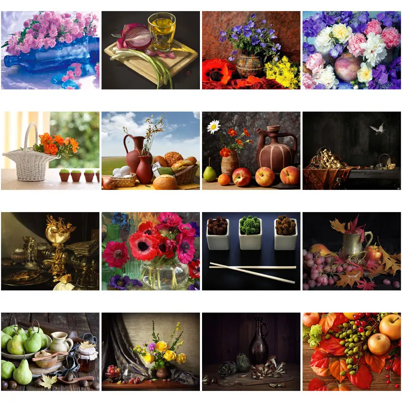 

Diy Diamond Decoration Painting Plant Fruit Platter Flower Square Diamond Round Diamond Customizable Wall Art Decoration