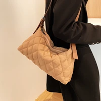 large capacity nylon shoulder bags for women new casual travel handbag female diamond lattice messenger bag ladies crossbody bag