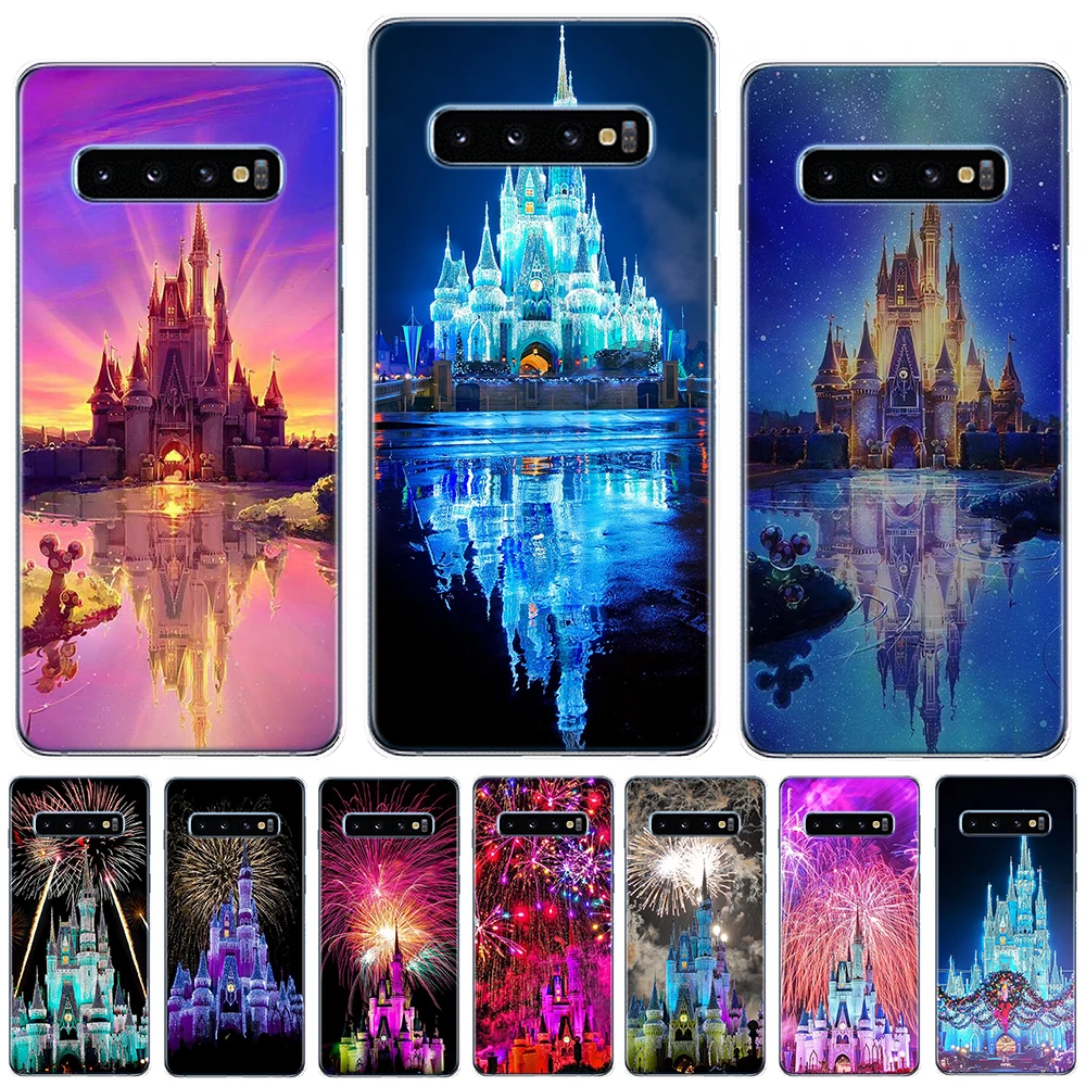 Чехол из мягкого ТПУ с изображением замка фейерверков мира Золушки для Samsung Galaxy S6