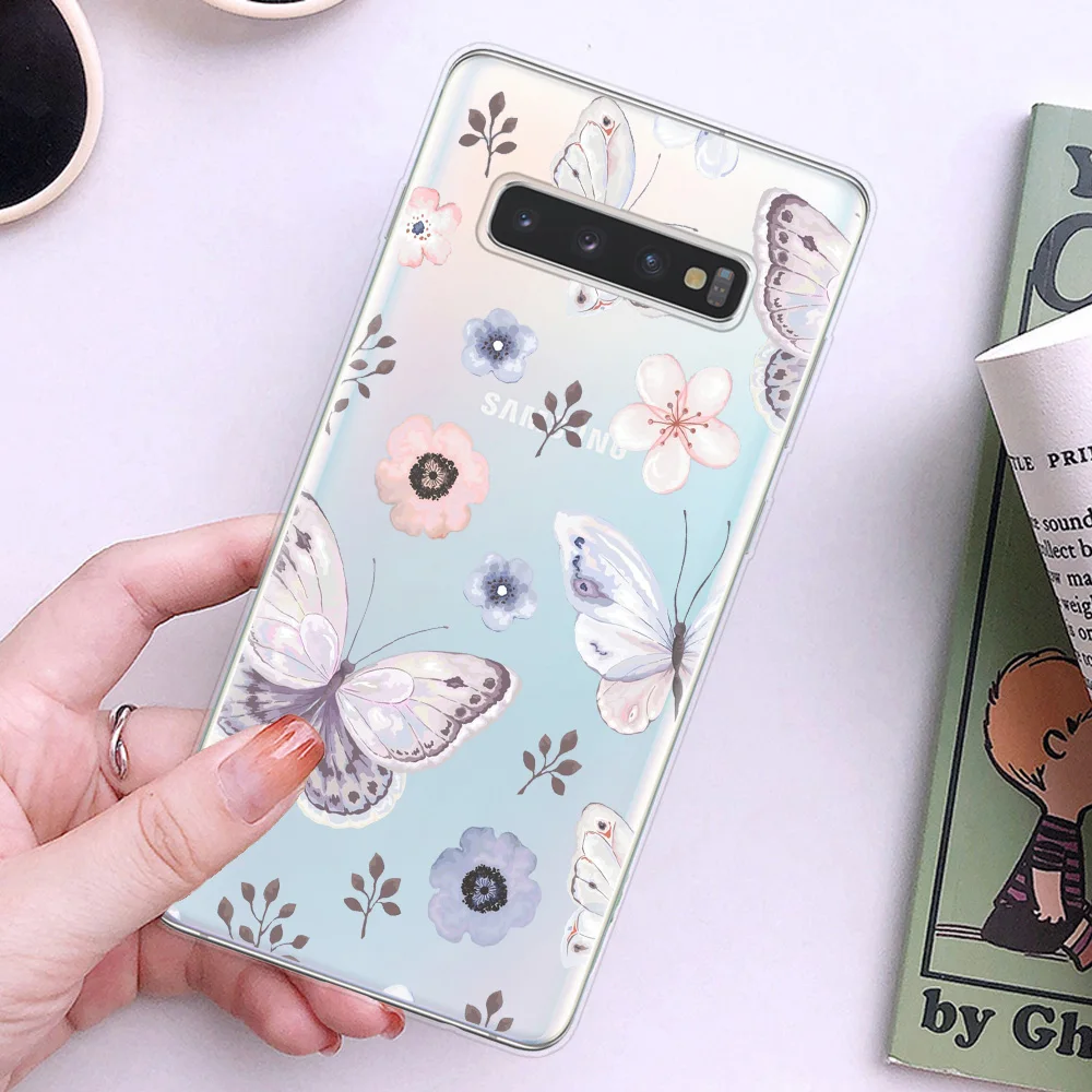 Чехол для телефона с Тропическими Цветами листьями фламинго чехол Samsung S8 S9 S10 S20 Plus