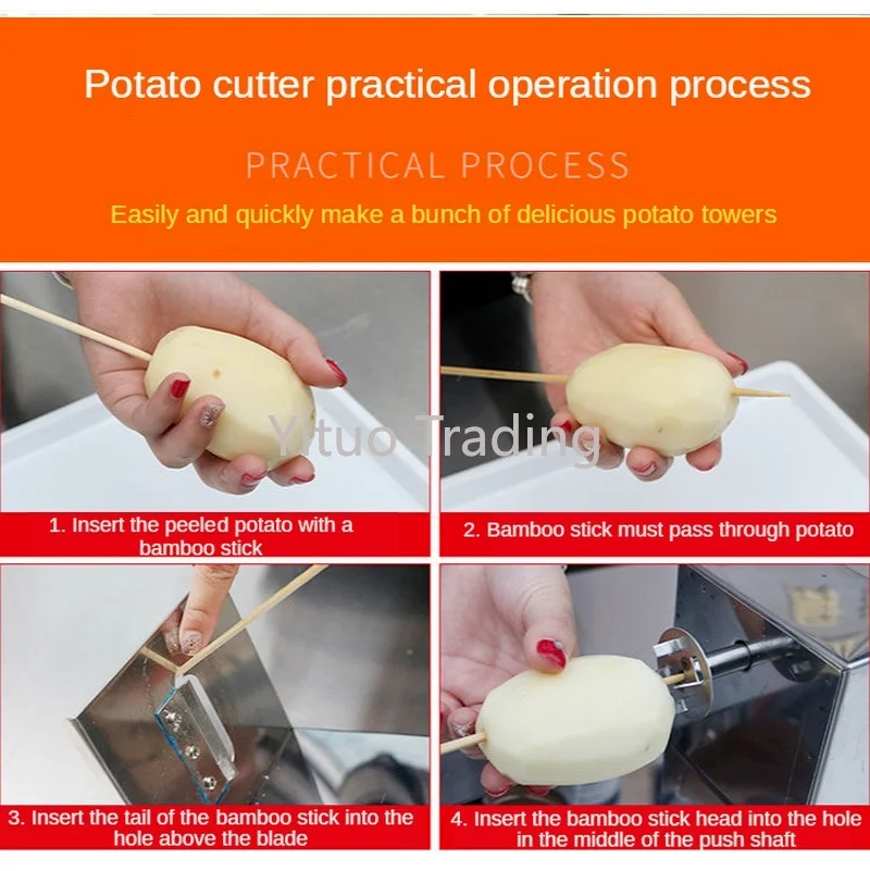 Ручной многофункциональный Нержавеющая сталь нарезки картофеля машина