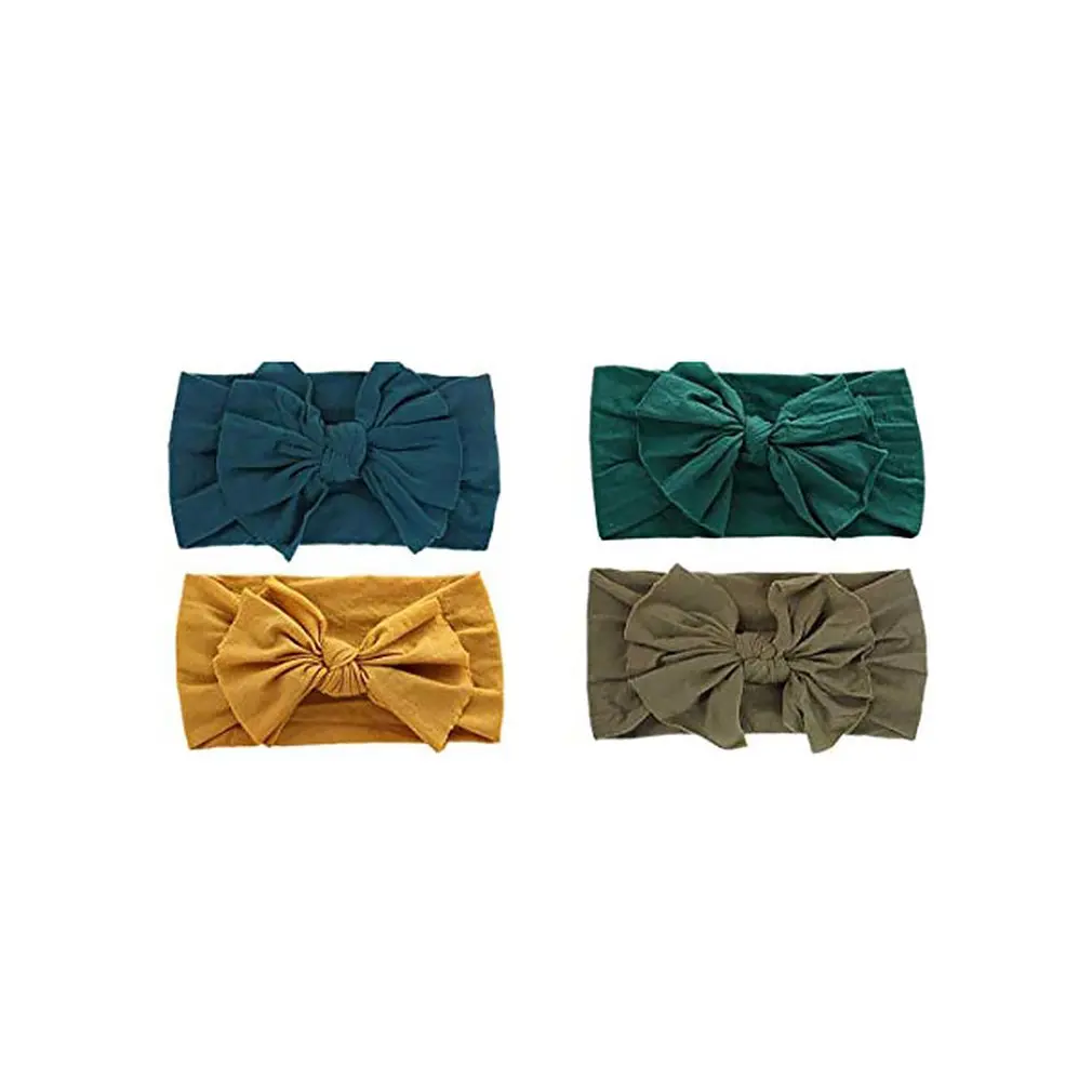 Новинка 2020 года брендовая повязка на голову для новорожденных девочек с большим