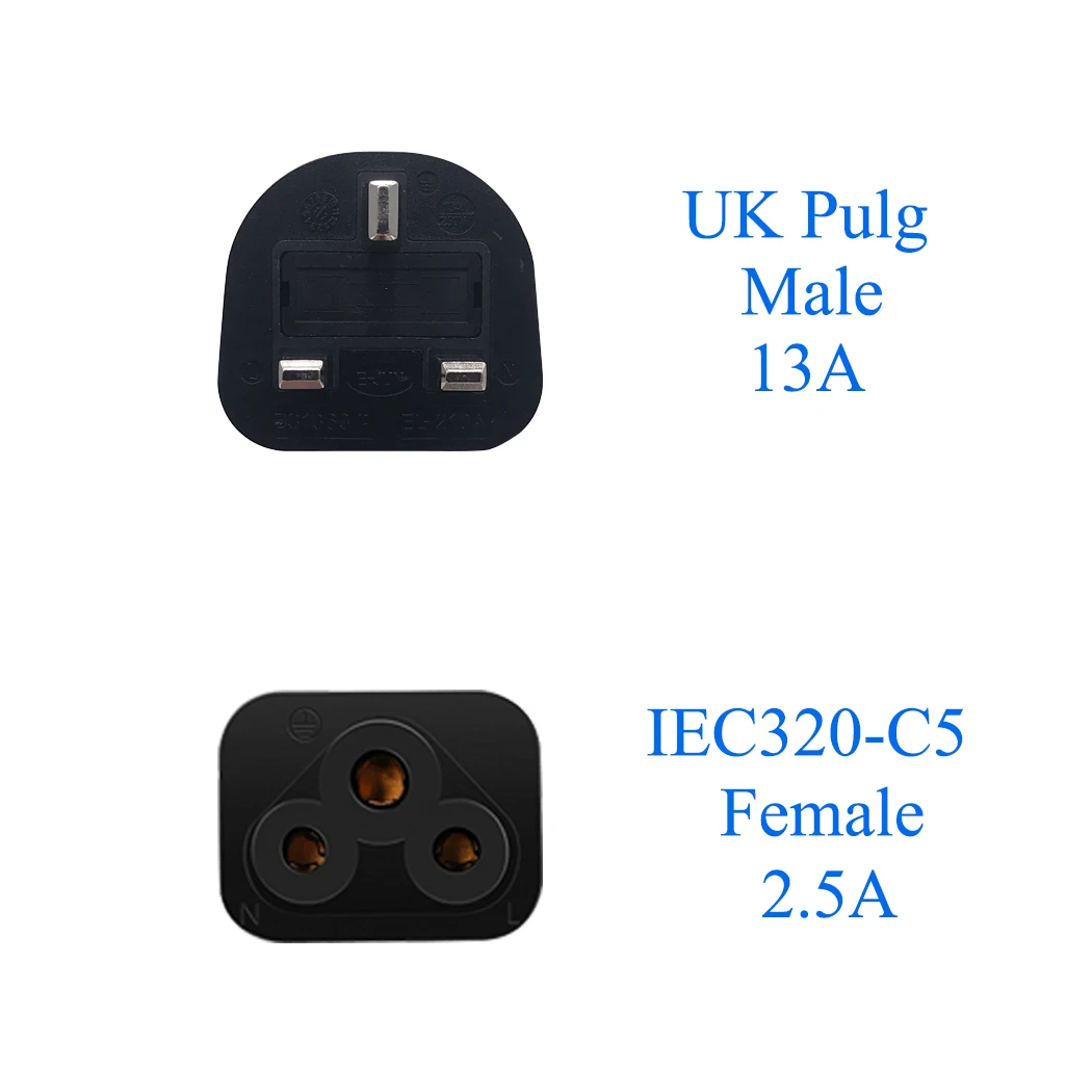 JORINDO UK TO IEC320 C5 конверсионный штекер 3 штыревой IEC 320 AC адаптер питания штепсельная